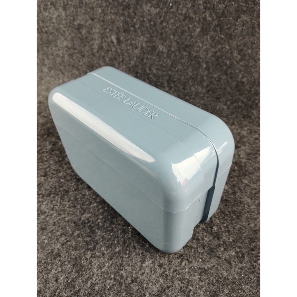 Vintage ESTEE LAUDER Makeup Collectible Estee Lauder Storage Container Blue